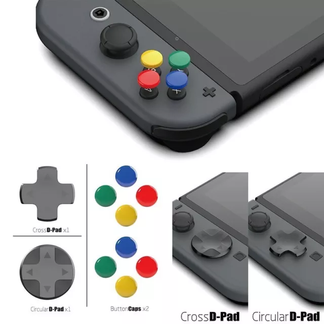 per Nintendo Switch Joy-Con - Set cover impugnatura convertitore D-Pad e bottone | FPC