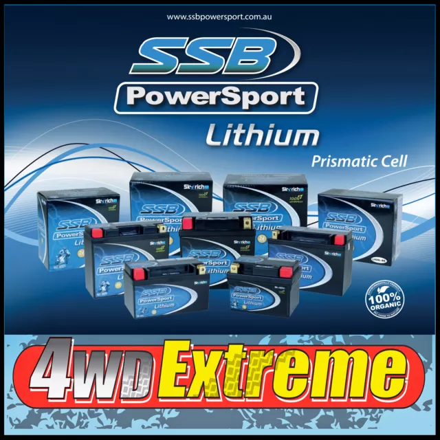 SSB PowerSport NEW LFP14AHQ-BS Lithium Ultralite Starter 12V Motorcyle Battery