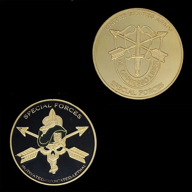 Special Forces Green Beret Challenge Coin – US Army De Oppresso Liber Collectible
