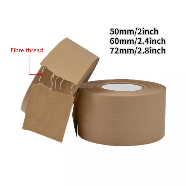 Reinforced Gummed Seal Packing Tape Wet Water Kraft  Water Activated Paper Tape