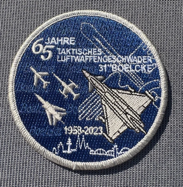 EUROFIGHTER TAKTLWG 31 Boelcke Patch 65 Jahre Tornado Aufnäher Starfighter Klett EUR 17,00