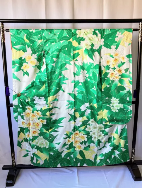 Vintage Japanese kimono - Furisode Kimono robe