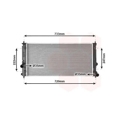 VAN WEZEL Radiateur, refroidissement du moteur pour TOYOTA 53002295