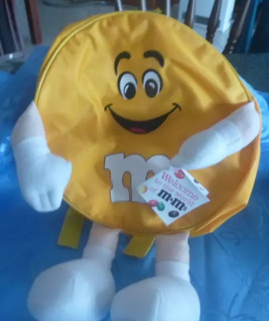 M&M COLLECTABLES - Yellow Plush Backpack (time to sell my collection) $7.00  - PicClick AU