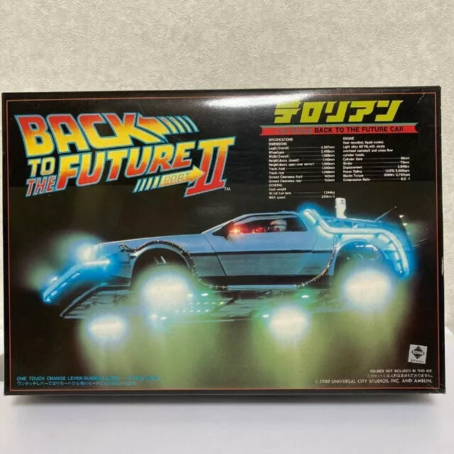 Aoshima 1/24 DeLorean Back to the Future Part 2 rare Plastic Model Kit Japan