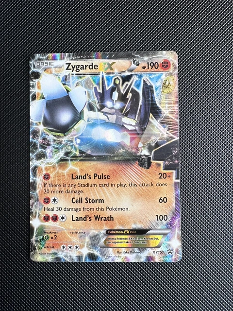 Pokemon Card Zygarde EX XY151 Black Star Promo Light Play
