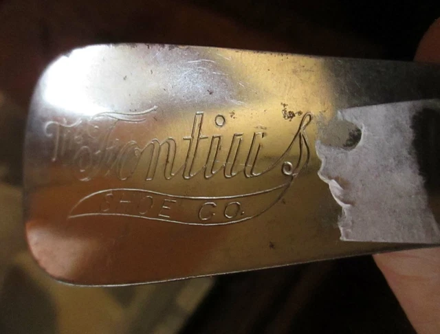 Antique Advertising Fontius Shoe Company Metal Shoe Horn