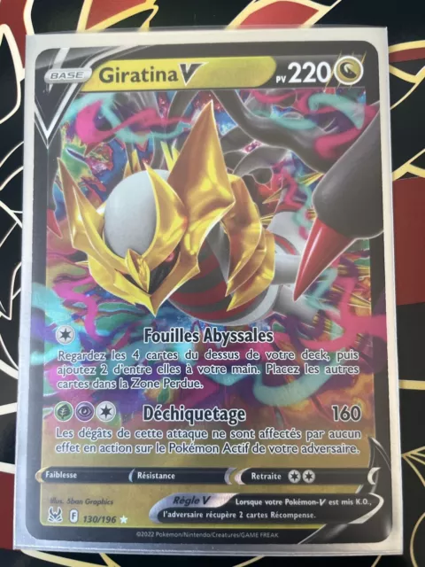 Pokemon 130/196 Giratina V Ultra Rare EB11 Epee et Bouclier 11