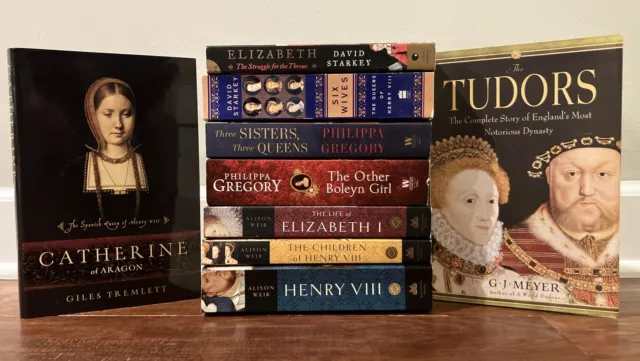 Lot 9 books Tudor History Henry VIII Philippa Gregory Alison Weir David Starkey