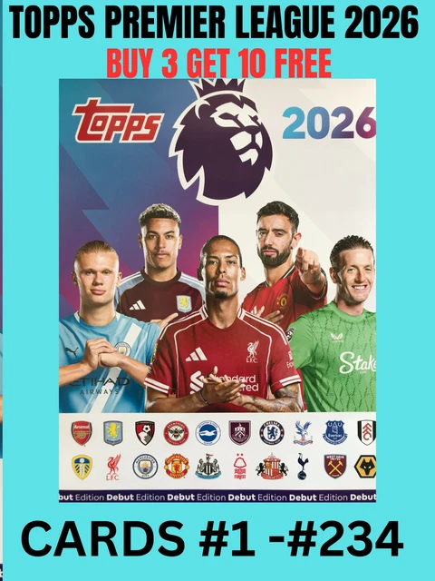 Topps Premier League 2025/26 Green Parallel Card #181-360 - Buy 3 Get 10 FREE! - View #3