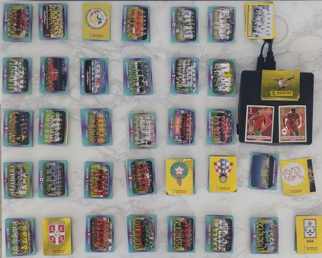 Lot De 240 Stickers Panini Coupe Du Monde Qatar 2022 - Sans Doubles, Version Rare | Autocollants Neufs
