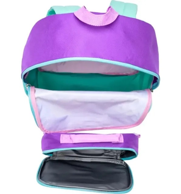 Disney Frozen Elsa Anna Little Girls School Backpack Lunch Box Book Bag SET Kids 3