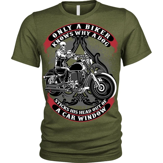 Only A Biker T-Shirt funny motorcycle motorbike Unisex Mens