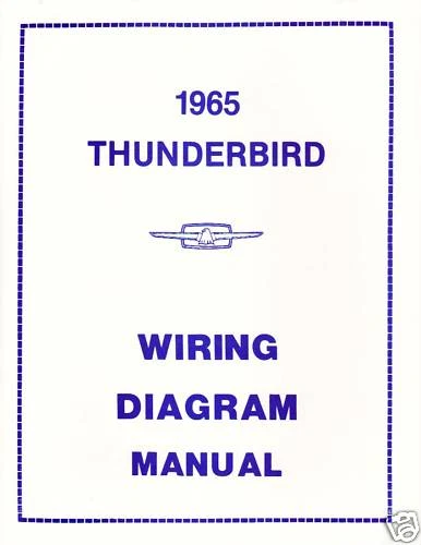 1965 FORD THUNDERBIRD Wiring Diagram Manual $24.36 - PicClick CA