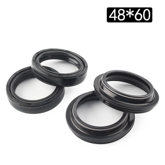 4 pz 48 x 60 mm forcella anteriore moto ammortizzatore ammortizzatore forcella polvere guarnizione olio