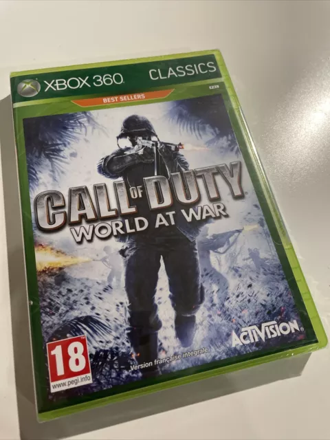 NEUF NEW call of duty COD world at war XBOX 360 blister sealed francais