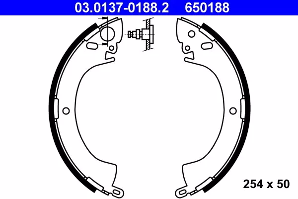 Set Mâchoires de Frein 650188 03.0137-0188