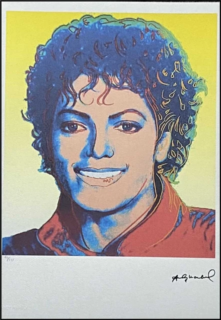 Lithographie Signée Andy Warhol Michael Jackson - Édition Limitée Avec Certificat, Neuf Encadré ?