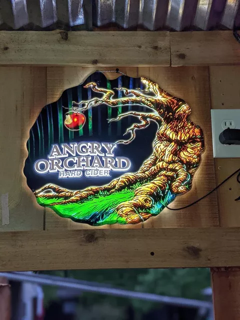 Hard Cider Angry Orchard Beer 3D LED 20" Neon Light Sign Lamp Bar Windows Decor