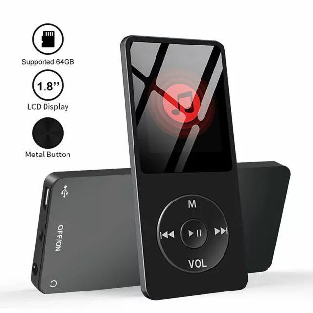 Lecteur de musique MP3 numérique avec haut-parleur enregistreur vocal Radio FM