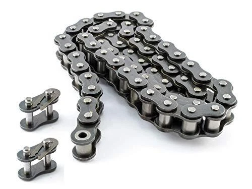 #25 Heavy Duty Roller Chain - 10 Feet + 2 Free Connecting Links - #25H - ...
