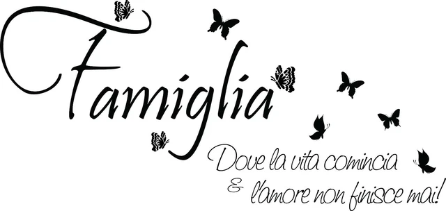 Famiglia, Dove La Vita Comincia E L'amore Non Finisce Mai Illustrazione
