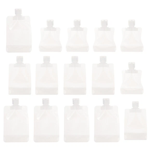 15 Pcs Lotion Bag Squeezable Travel Bags Empty Squeeze Packing