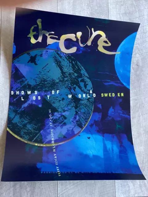 THE CURE - STOCKHOLM Oct.2022 LIVE SHOW OFFICIAL MEMORABILIA. CONCERT/GIG POSTER