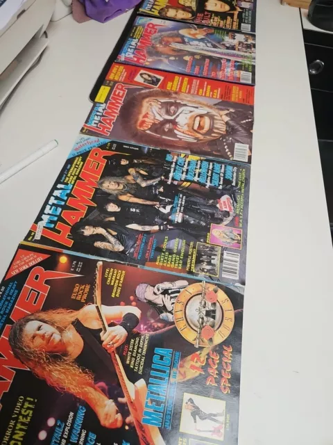 5x Metal Hammer Magazines From 1989. Batch4