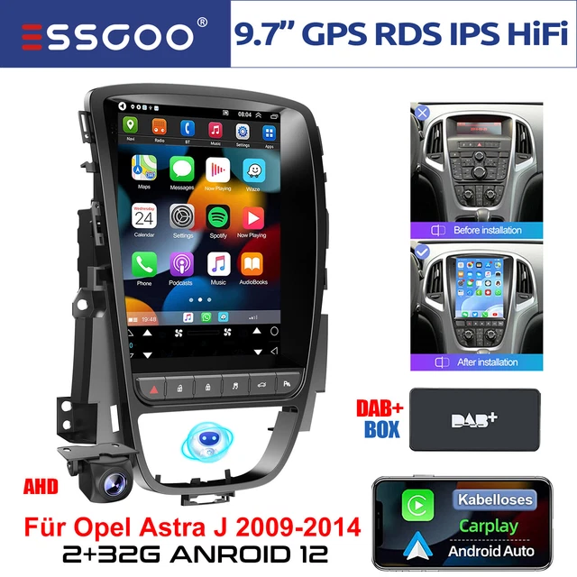 Android Auto CarPlay Autoradio Per Ford Fiesta Mk5 2002-2008 | 9 Pollici Touchscreen | GPS Navigazione | Bluetooth 5.0