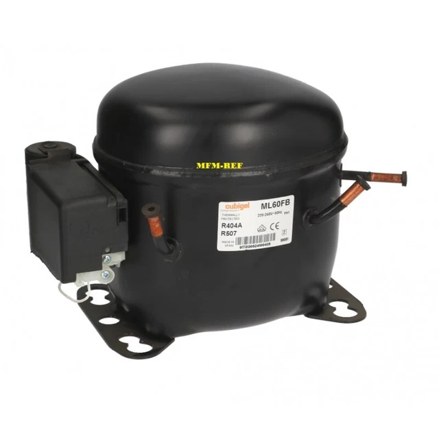 ML60FB CUBIGEL R404A / R507 Lbp Hermetic Compressor 1/5Hp 230V £199.99 ...