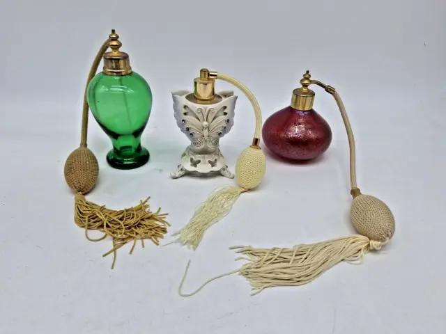 Three Vintage Perfume Atomisers