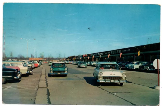 VA Virginia Warwick Newport News Newmarket Shopping Center Stores Postcard