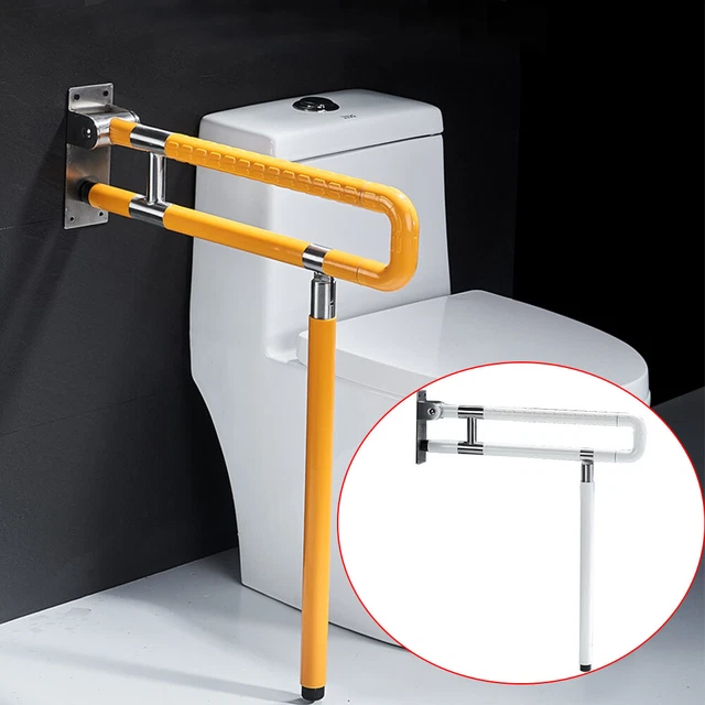 Foldable Bathroom/Toilet Drop Down Safety Rail Handle Grab Arm Bar Support Aid