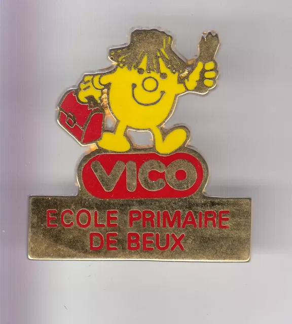 Rare Pins Pin's .. Aliment Food Puree Chips Patate Vico Ecole School Beux 57 ~D2