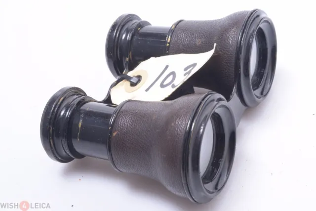 ✅ Binoculars Double Telescope French,English? Nice Antique All Brass Small Size