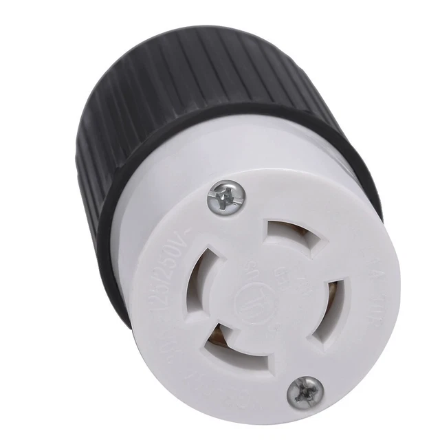 L14-30R 30 Amps 125/250V 4 Prong Generator Twist Locking Plug Connector Femal...