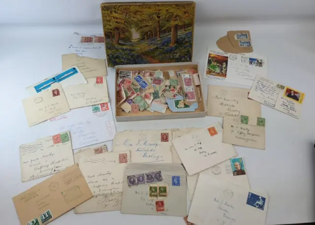 Large Collection of Franked Stamps 1900s - 70s includes German Reich, UK etc...