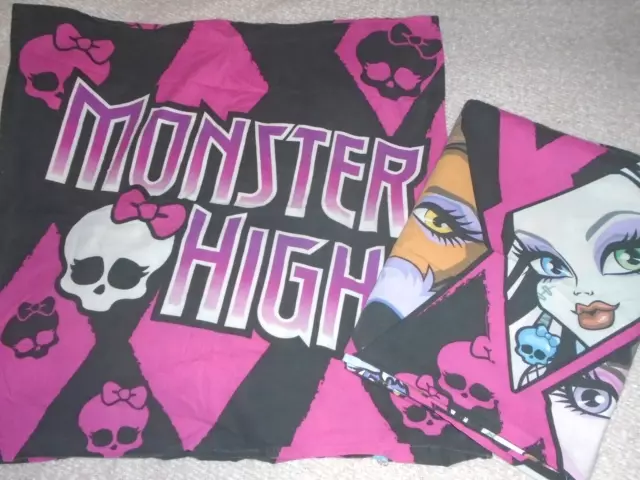 Monster High Betwäsche / Wendebettwäsche, 135 x 200 cm, 80 x 80