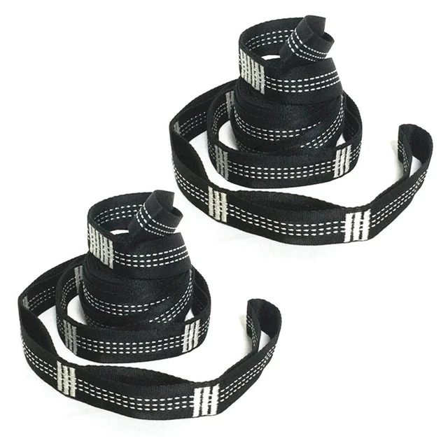 2X Outdoor Hammock Tree Straps Tree Tie Rope High Load-Bearing Nylon WebbingW1T3