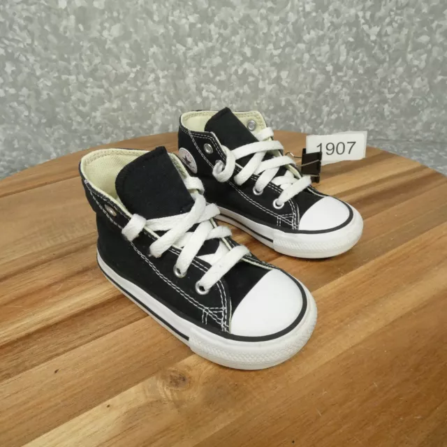 Converse Chuck Taylor All Star Sneakers Infant 7 Black Canvas High Top 7J231