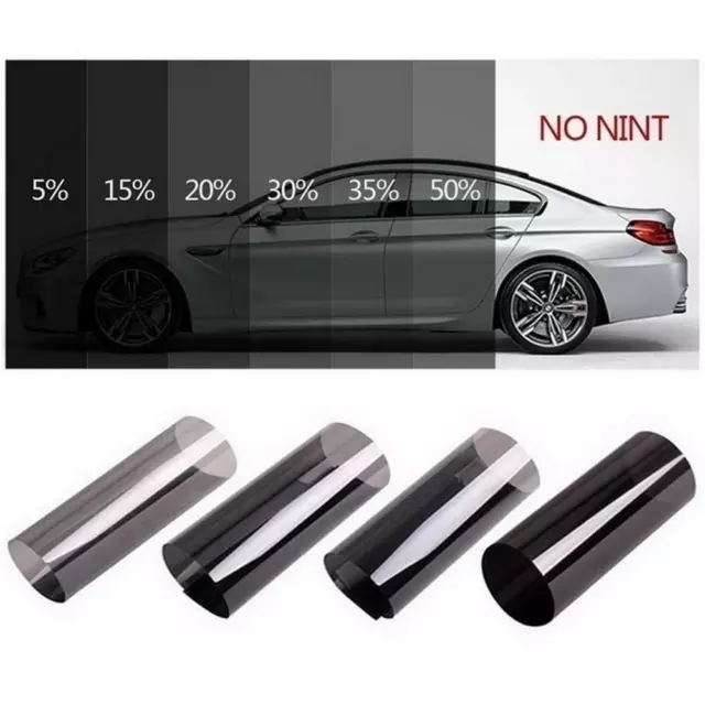 Black 5% Car Window Tint Roll 0.5mx1m Film Tinting Proof UV Glass Sticker NICE