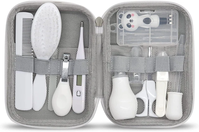 Baby Grooming Kit, 11 in 1 Portable Baby Safety Care Set with 01 Hair Brush Comb