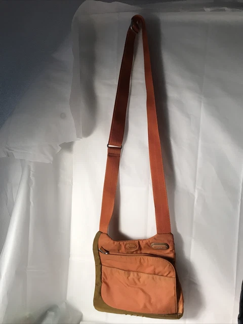 Tumi Bag Shoulder Logo Orange 5132Crr Mens NWOT  Multiple Pocket Sections Strap
