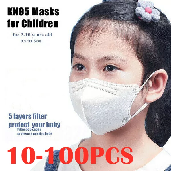 10-100 Kids Disposable KN95 N95 KF94 Surgical Masks Mask Child Children Mask ♨