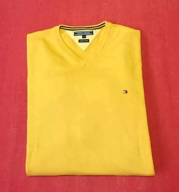 Tommy Hilfiger Herren Pullover Gr.  L Safran