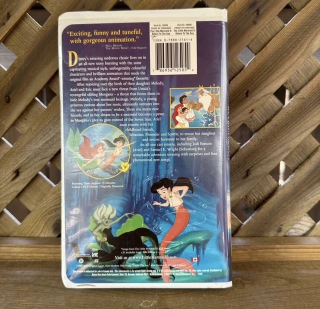 VHS THE LITTLE Mermaid II - Return To The Sea - Walt Disney $8.00 ...