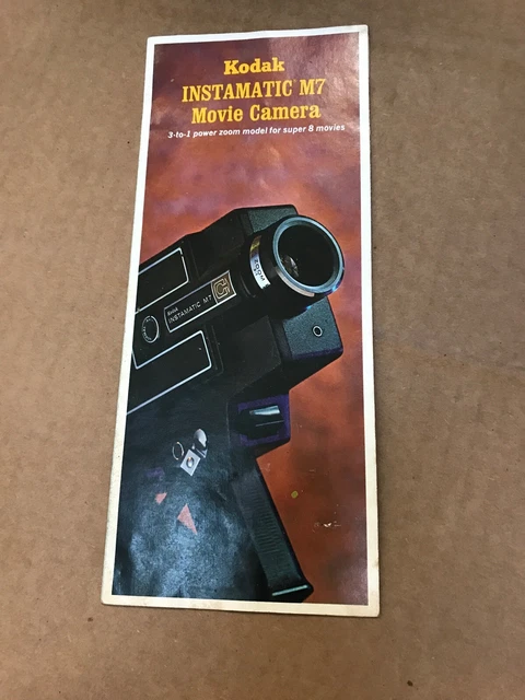 Vintage Kodak Instamatic M7 Movie Camera for Super 8 Movies w Original box AS IS Vintage Kodak Instamatic M7 Movie Camera for Super 8 Movies w Original box AS IS