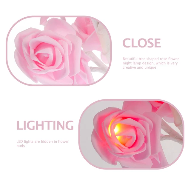 LED DESK LIGHT Rose Tree Lights Unique Home Decoration Beautiful Flower