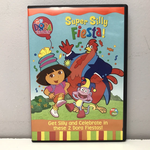 NICK JR DORA The Explorer Super Silly Fiesta DVD Disc NEARLY NEW VTG 